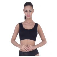 Black Seamless Sports Bra