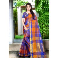 Aakarsha Cotton Silk Multi Check Sarees