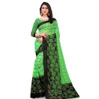 Aishani Green Printed Pretty Sarees