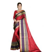 Aishani Voguish Maroon Cotton Silk Sarees