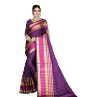 Aishani Purple Voguish Cotton Silk Sarees