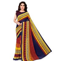 Jivika Multi Printed Georgette Sarees