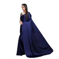 Chitrarekha Superior Navy Satin Sarees