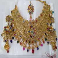 Imitation Jewellery Necklace With Earing & Mangtika