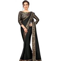 Kashvi Drishya Black Georgette Sarees