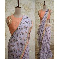 Diva Floral Printed Women's Sarees