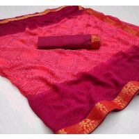 Aagam Designer Maroon Printed Sarees