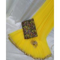 Alisha Fabulous Yellow Georgette Printed Sarees