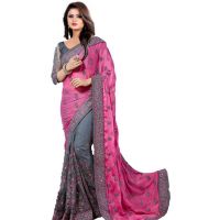Myra Attractive Georgette Embroidered Sarees
