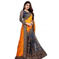 Myra Attractive Multi Georgette Embroidered Sarees