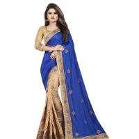 Myra Blue Georgette Embroidered Sarees