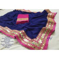 Myra Attractive Blue Women Sarees