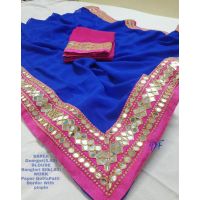 Myra Blue Attractive Women Sarees