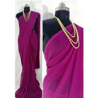 Chitrarekha Purple Georgette & Silk Sarees