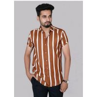 Trendy Cotton Multi Stripes Men Shirts