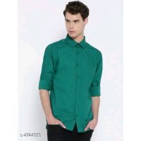 Elegant Green Men Shirts