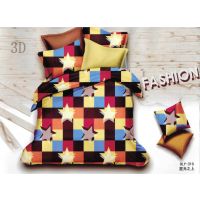 Star-box Check Polycotton Printed Bedsheet
