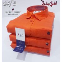 Seasons Orange Men Collar Shirt