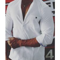 Seasons White Men Collar Shirt