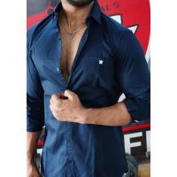 Seasons Blue Men Collar Shirt