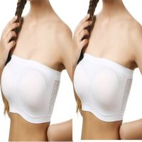 Classic White Tube Bra Pk 2