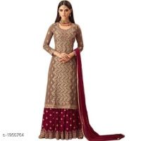 Tanya Gorgeous Georgette Embroidered Women's Gown Sets