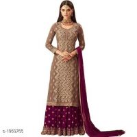 Tanya Gorgeous Georgette Embroidered Women's Gown Sets