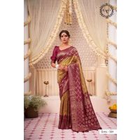 Sukanaya Orange Zari Women Saree