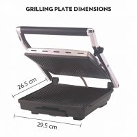 BOROSIL Super Jumbo 2000-Watt Grill Sandwich Maker (Black) Grill (Silver)