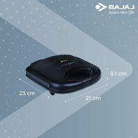 Bajaj SWX 3 Deluxe Sandwich Toaster 800W, Black, Regular (Model Number: 270105)