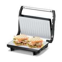 KENT Sandwich Maker Grill  (Brushed Silver Panel, Black)
