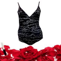 Seasons Black Printed One Piece Swimsuit