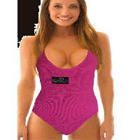 Women’s Pink Stretchable One Piece Beachwear
