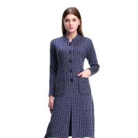 Pretty Elegant Women Navy Check Sweaters