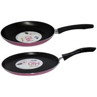 Pigeon Mio Non Stick Duo Pack (Flat Tawa 250 & Fry Pan 240(Set Of 2)