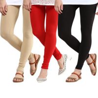 Multi Women Woolen Leggings Pk 3