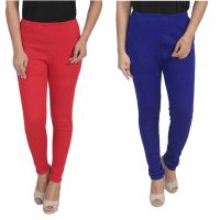 Multi Women Woolen Leggings Pk 2 
