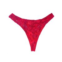 Triumph Maroon Floral Lace Tanga Thong