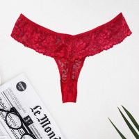 Lovehoney Plus Size Red Lace Thong 