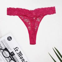 F&F Pink Floral Lace Thong
