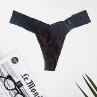 George Black Lace Thong