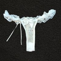 Mary White Lace G-String Thong