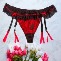 George Lace Thong With Removable Belt