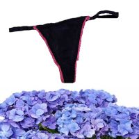 See Through Black Women Side Lace Thong