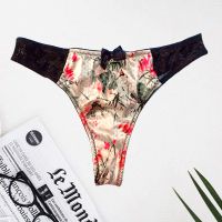Bras N Things Smooth Floral Print Lace Thong