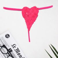 Splash Pink Heart T-String Thong