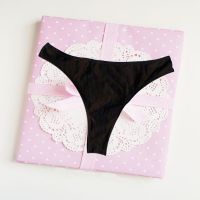 Beach Wear Classic Black Tanga Thong