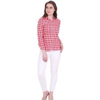 Classy Red Check Women Shirts