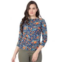 Fancy Stylish Floral Printed  Women Top