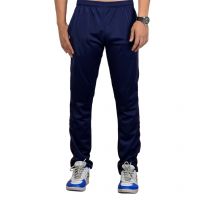 Seasons Navy Polyester Pencil Fit Track Pant
